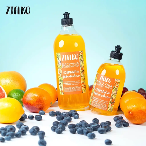 Zielko punase apelsini lõhnaga nõudepesuvahend 1L