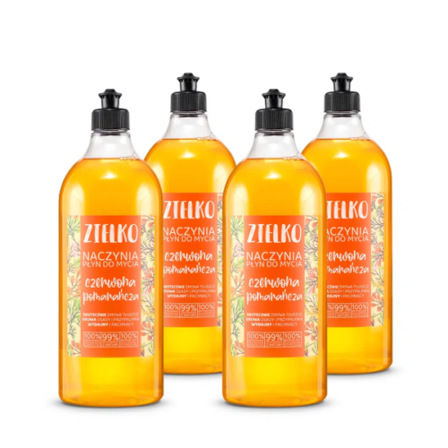 Zielko punase apelsini lõhnaga nõudepesuvahend 4 x 1000ml