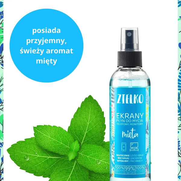 Zielko piparmündi lõhnaga ekraanipuhastusvahend 200ml