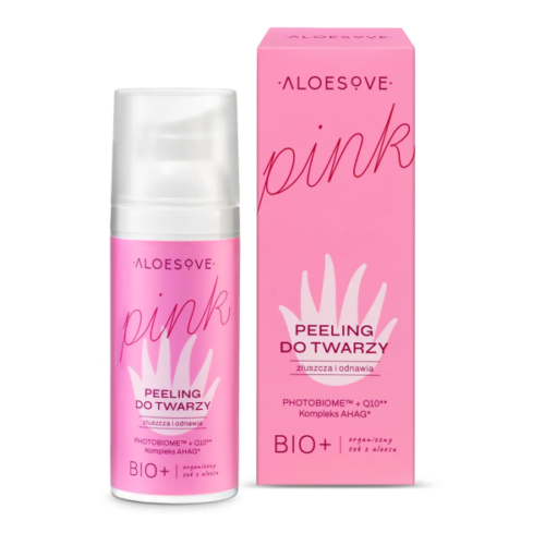 ALOESOVE PINK AHA ja PHA happeline näokoorija 50ml