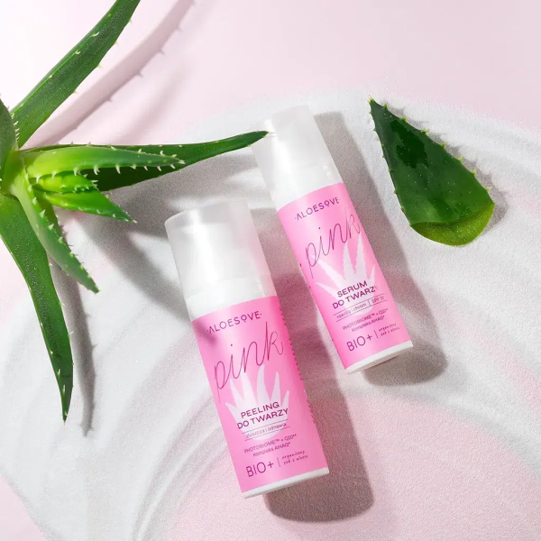 ALOESOVE PINK AHA ja PHA happeline näokoorija 50ml