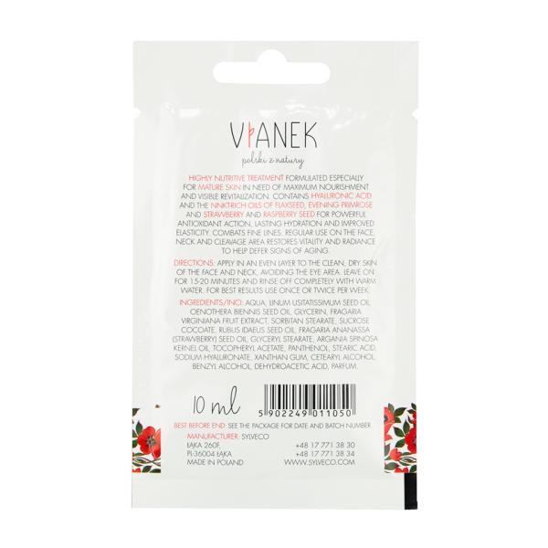 Vianek Firming pinguldav mask näole kaelale ja dekolteele 10ml