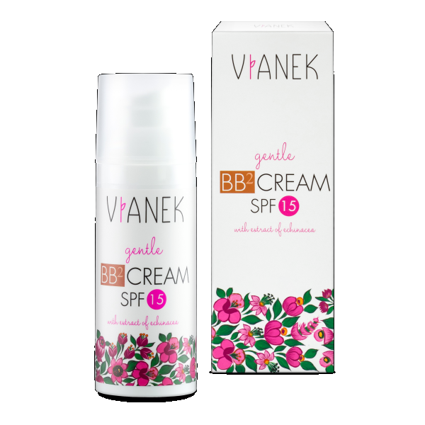 Vianek Gentle niisutav SPF 15 päikesekaitsega päevane BB2 näokreem (tume) 50ml (EXP date 06.2024)